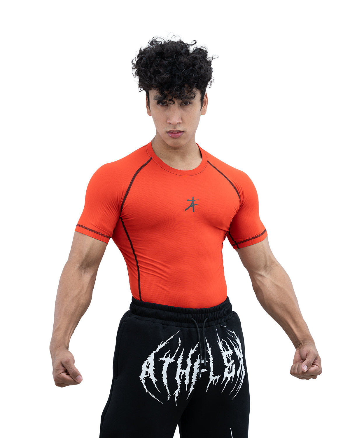 Sophisticated Men Athflex Men’s Muscle Fit Half Sleeve Textured Compression T-Shirt – Quick Dry,