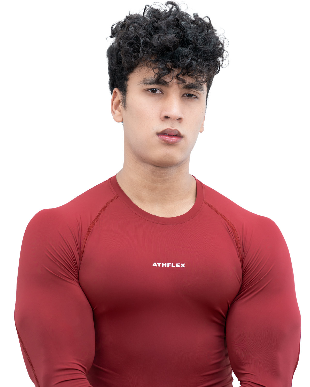 Affordable Men Athflex Men's Full sleeve Ace Compression T-Shirt - Ultra Stretch,premium Nylon S
