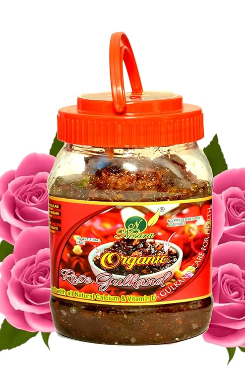 Nesara Natural Organic Rose Gulkand With Dry Fruits With Hight Quality Petals, 1000 gm