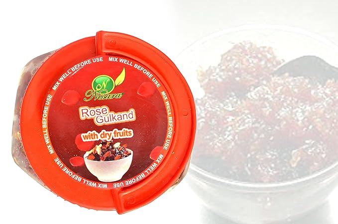 Nesara Natural Organic Rose Gulkand With Dry Fruits With Hight Quality Petals, 1000 gm