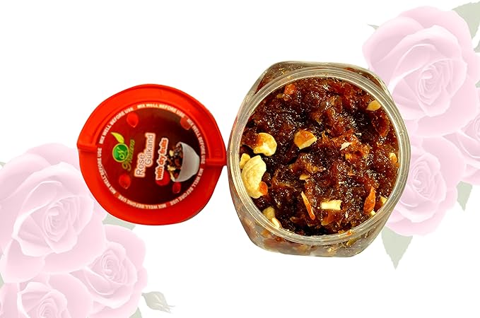 Nesara Natural Organic Rose Gulkand With Dry Fruits With Hight Quality Petals, 1000 gm