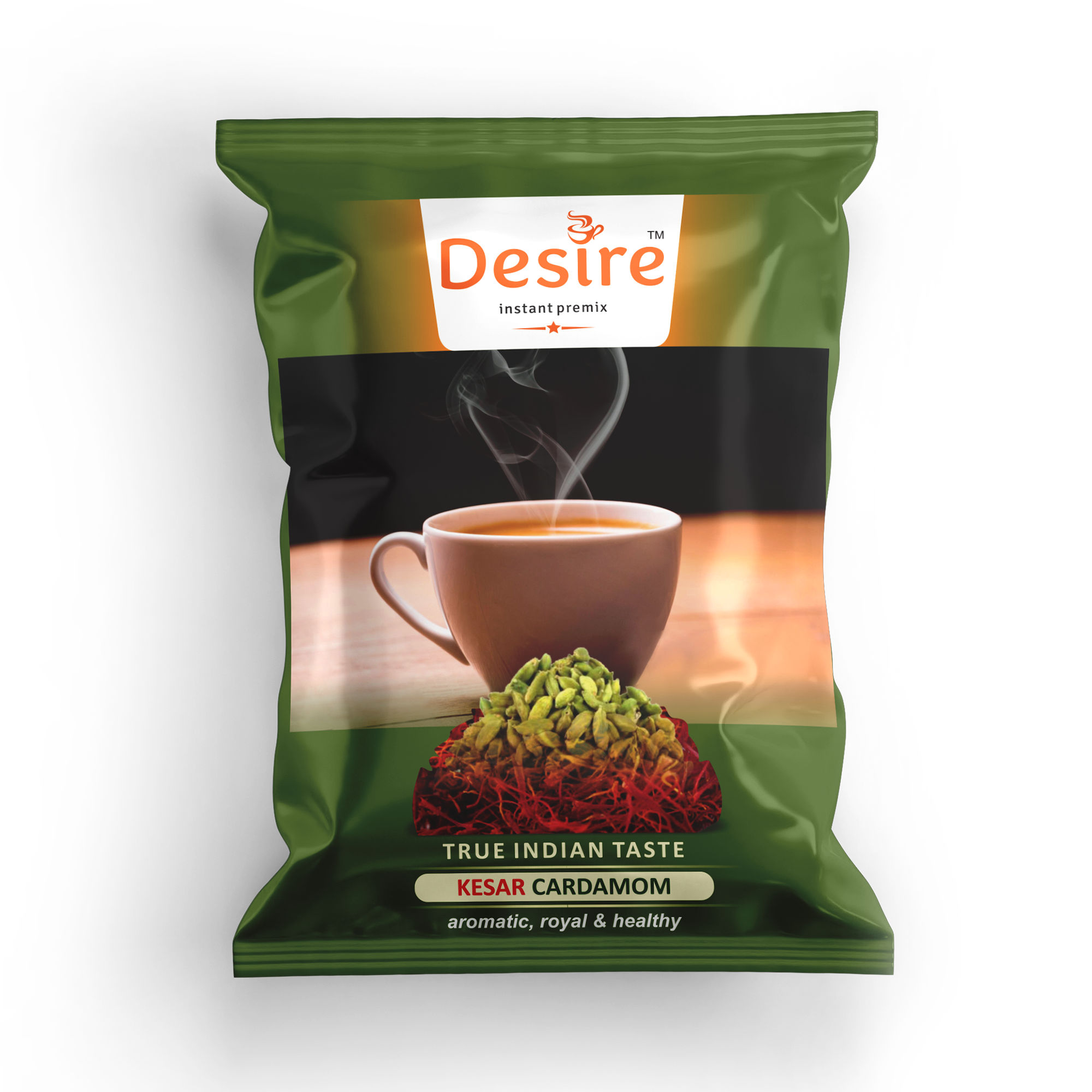 Desire Kesar Cardamom Tea Instant Tea Premix, 1 Kg