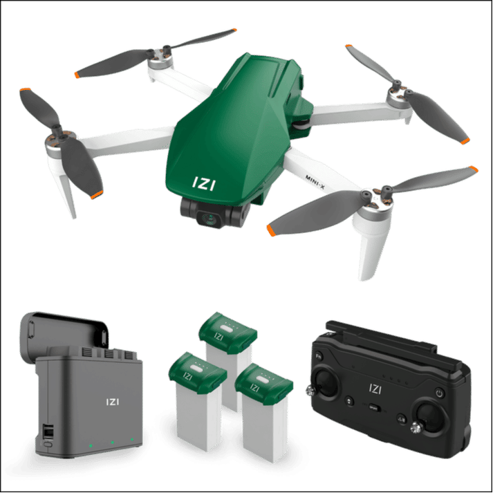 IZI Mini X Nano Fly More 4K Combo Drone – UHD 20MP, 93-min Flight, GPS
 - Camera | Buy online on ZillyBuy