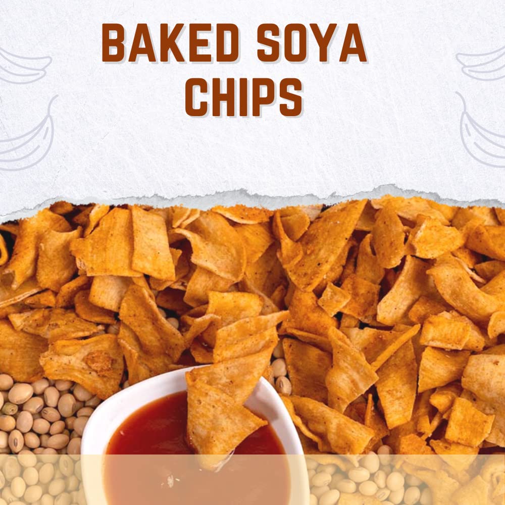 Healthy Master Vision To Serve Healthy Baked Chips (Soya, Ragi, Palak, Jower), 100 gm Each - Pack of 4