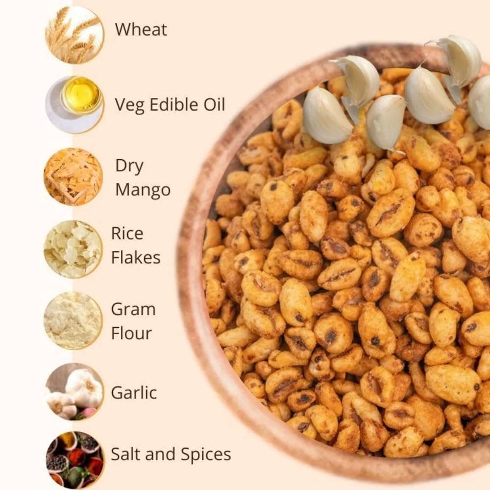 Healthy Master Wheat Lovers (Wheat Puff Masala And Wheat Puff Garlic), 150 gm Each - Pack 2