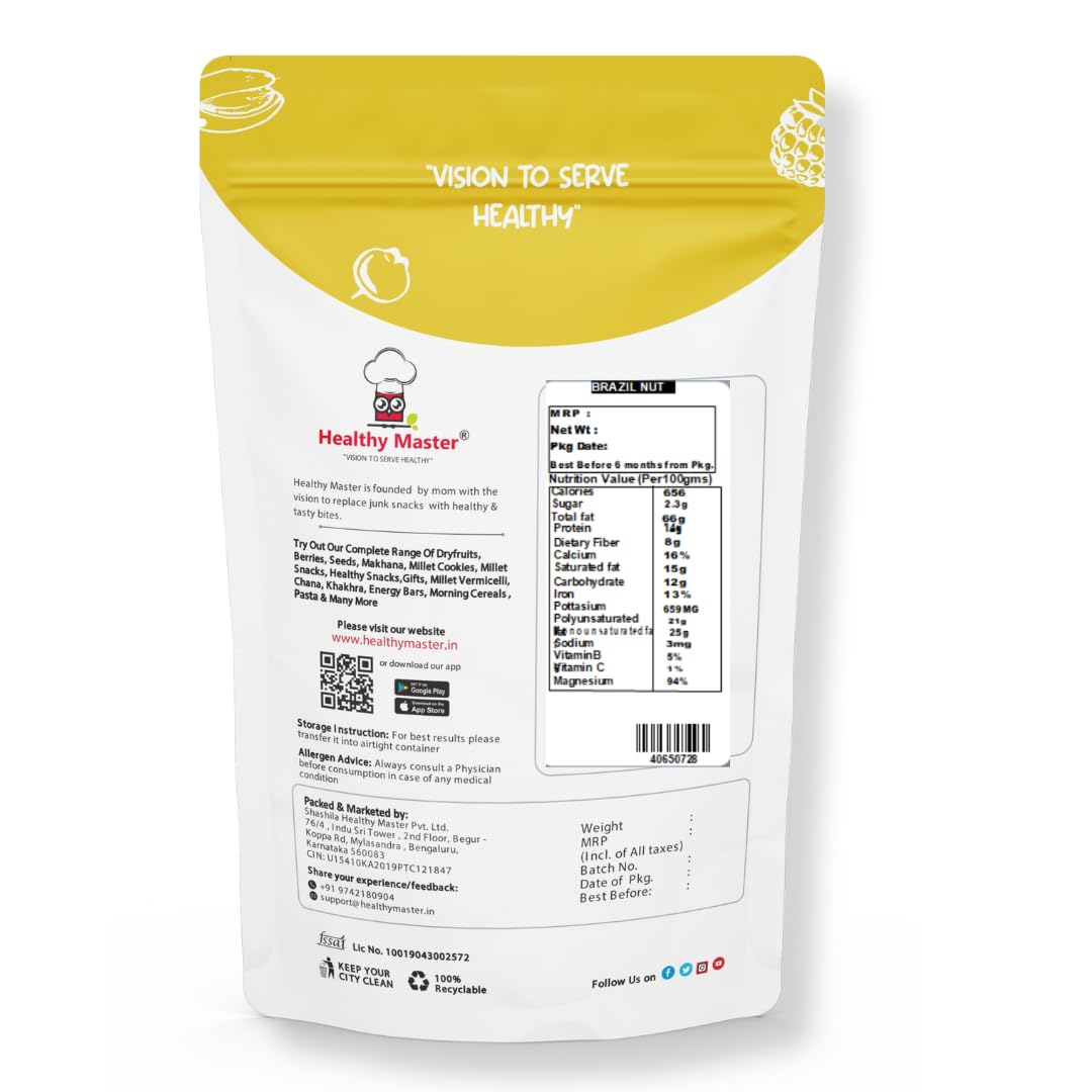 Healthy Master Exotic Brazil Nuts, 500 gm
