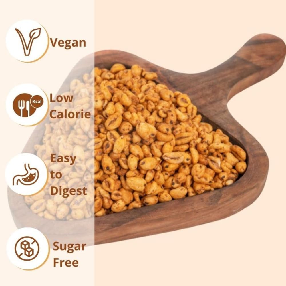 Healthy Master Wheat Lovers (Wheat Puff Masala And Wheat Puff Garlic), 150 gm Each - Pack 2