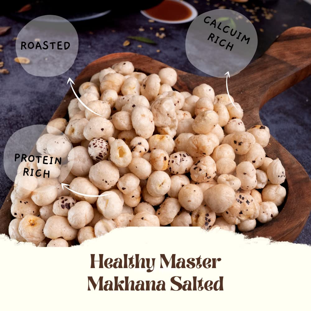 Healthy Master Assorted Pack Super Healthy Makhana (Pudina, Salted, Peri Peri, Cheese), 120 gm Each - Pack of 4