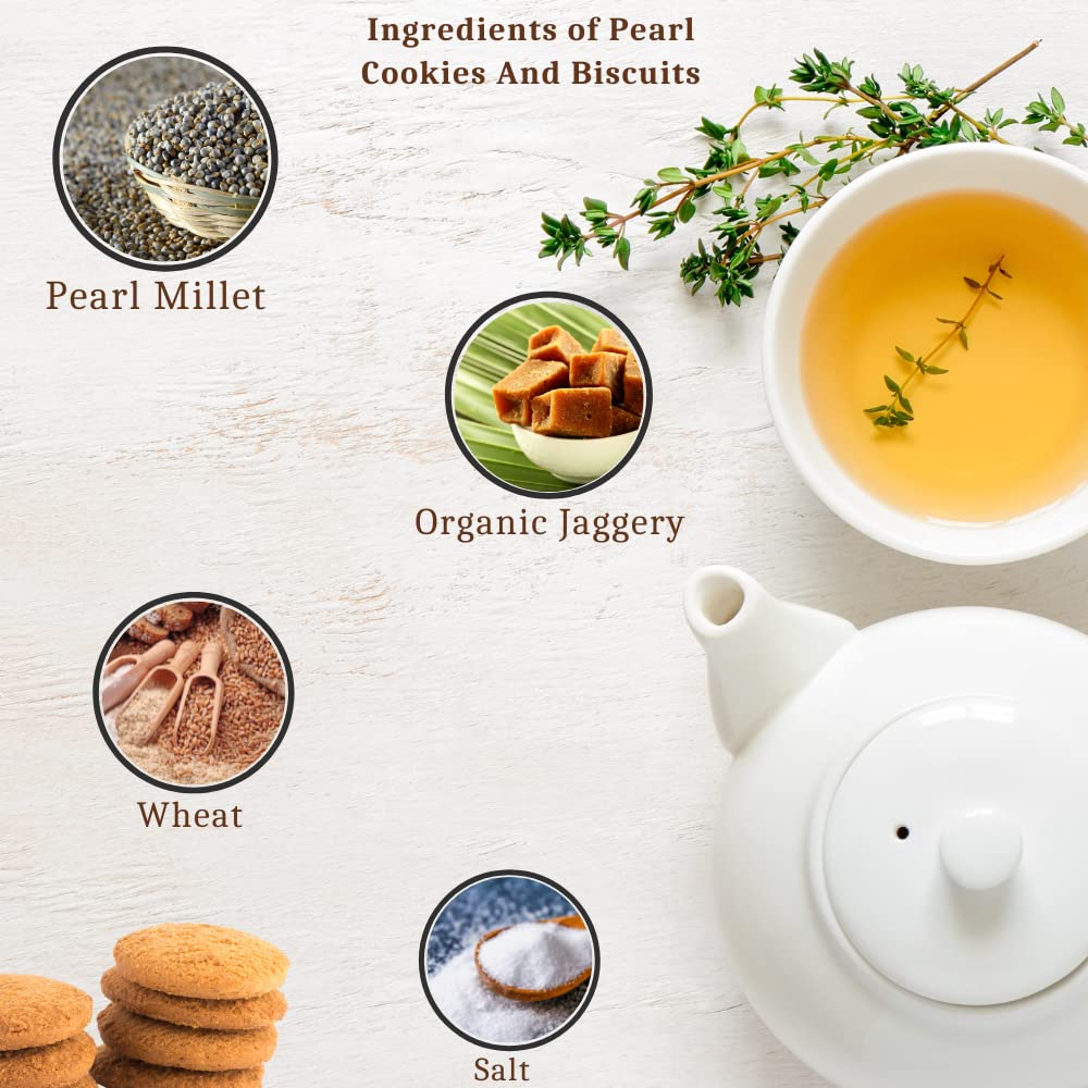 Healthy Master Nutritional Cookies (Multi Millet Ajwain Cookies, Palm Sugar Cookies, Quinoa Cookies, Pearl Cookies), 120 gm Each - Pack of 4