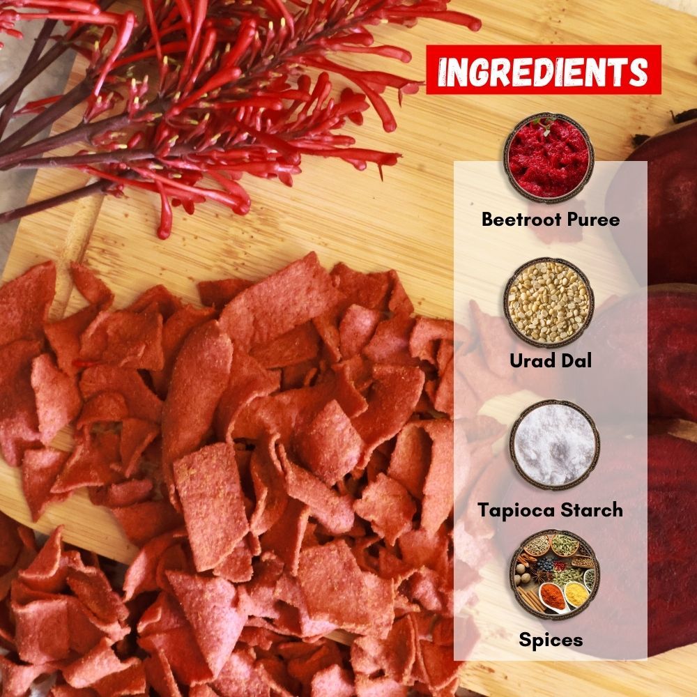 Healthy Master Vision To Serve Healthy Baked Beetroot Chips, 1 Kg