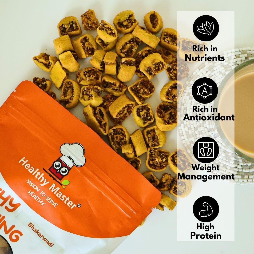 Healthy Master Crispy And Tasty Baked Bhakarwadi, 500 gm