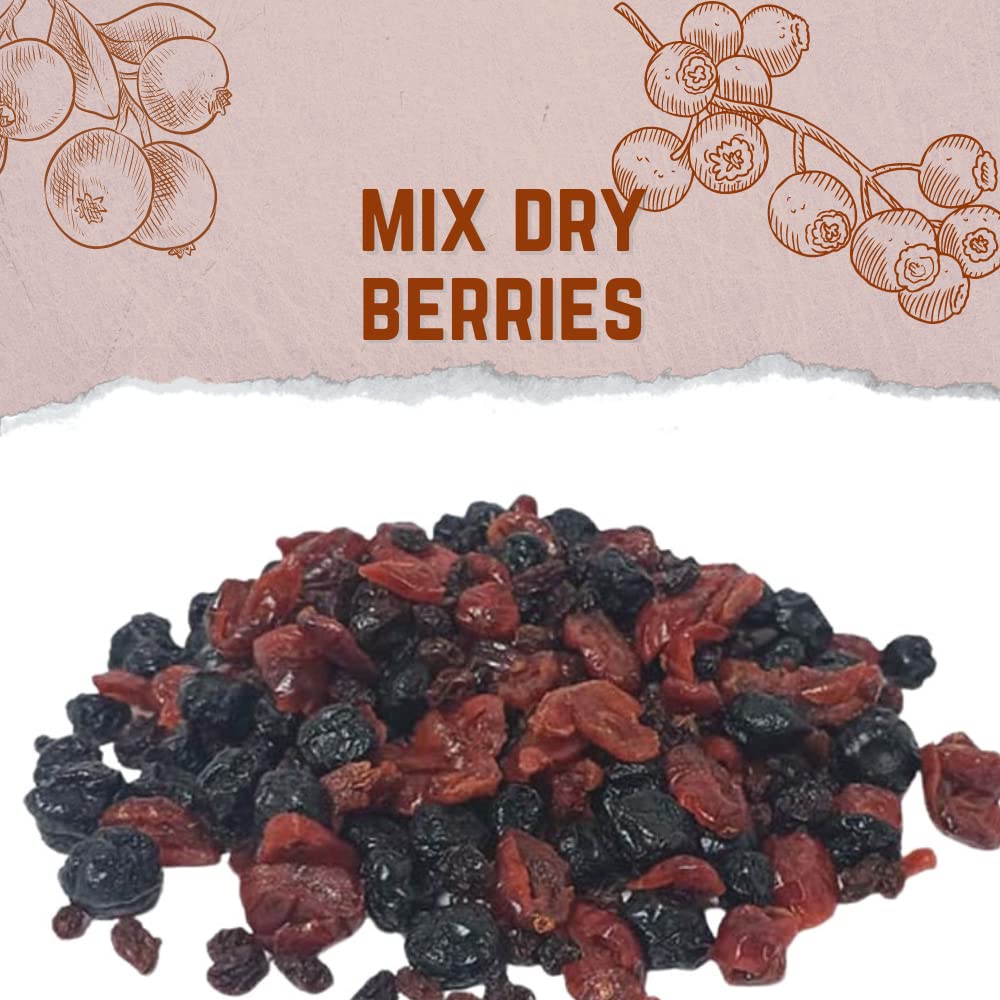 Healthy Trial Pack Assorted Pack of Four Berries, Seeds And Dry Fruit Combo (Mixed Dried Fruit 250 gm, Mixed Berries 200 gm, Seed And Berry Sprinkle 200 gm, Seed Mix 200 gm) - Pack of 4