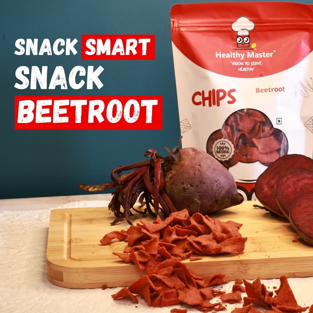 Healthy Master Vision To Serve Healthy Baked Beetroot Chips, 1 Kg