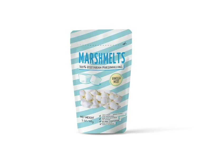 Marshmelts Veg Mini Marshmallow - Vanilla Mist, 60 gm