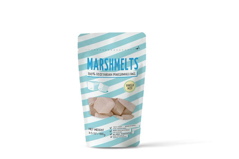 Marshmelts Veg Marshmallow - Vanilla Mist, 100 gm