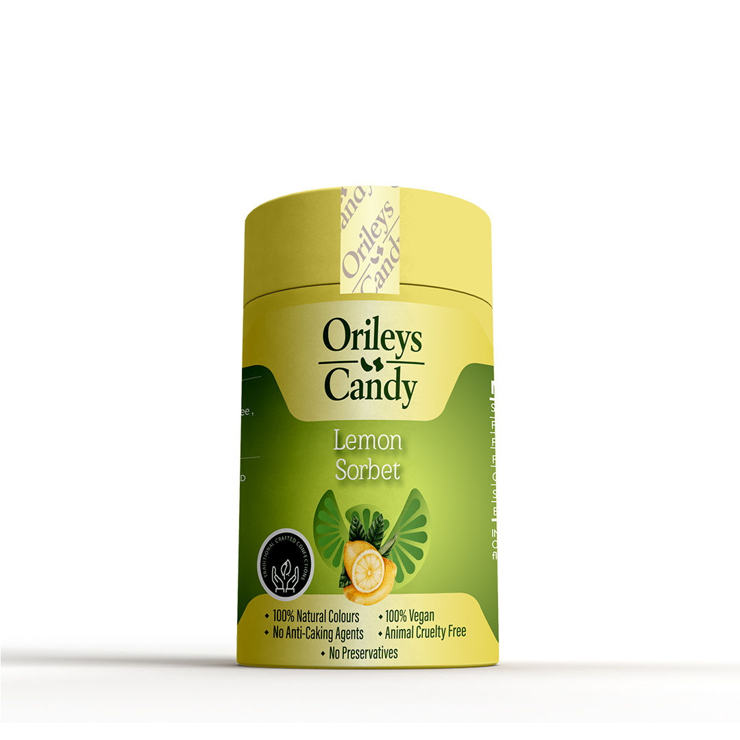 Orileys Candy - Lemon Sorbet - Round Tin, 175 gm