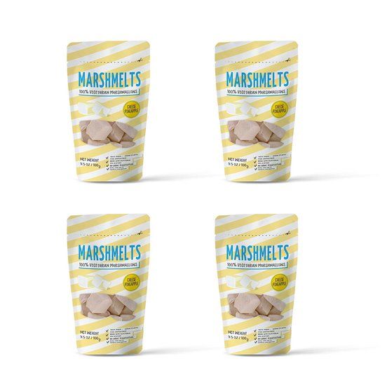 Veg Marshmelts Marshmallow - Salted Caramel, 100 gm - Pack of 4