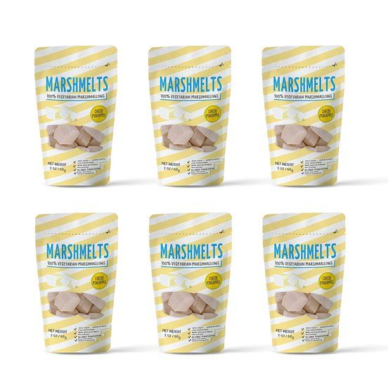 Marshmelts Cheese Pineapple Flavor, 60 gm - Pack of 6
