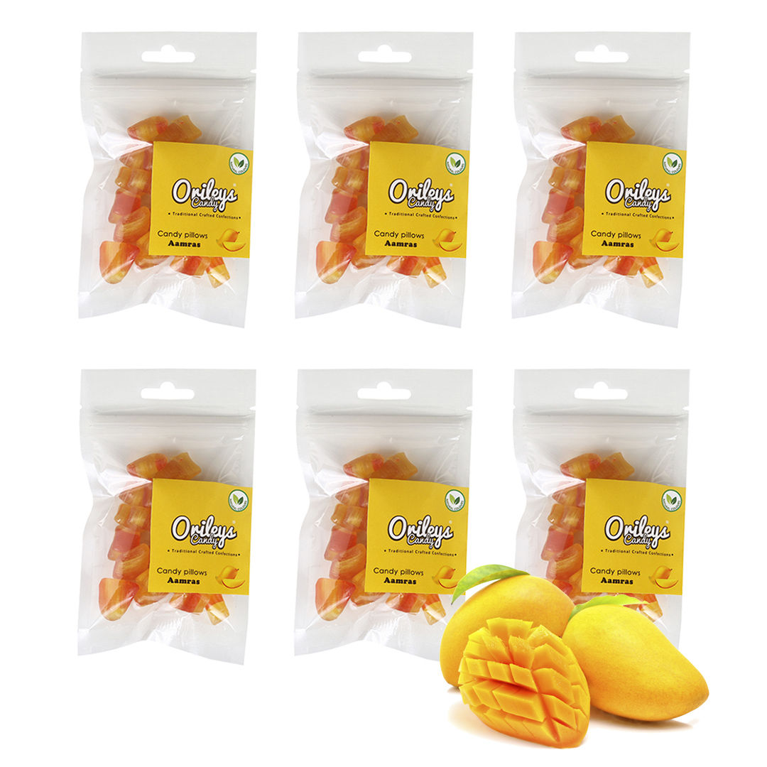 Orileys Pillow Candy -  Aamras, 75 gm - Pack of 6