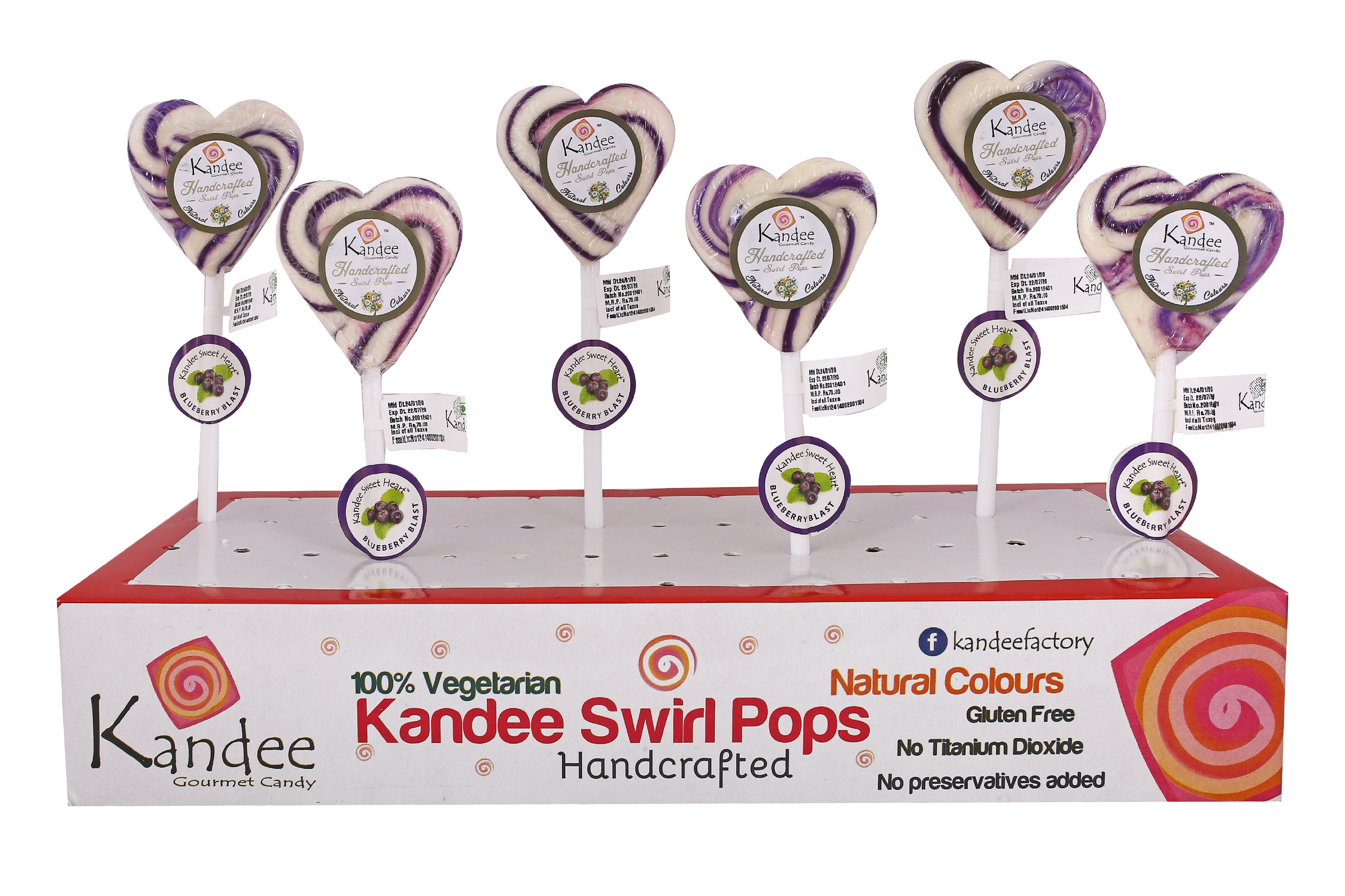 Kandee Sweet Heart - Blueberry Blast - Pack of 6