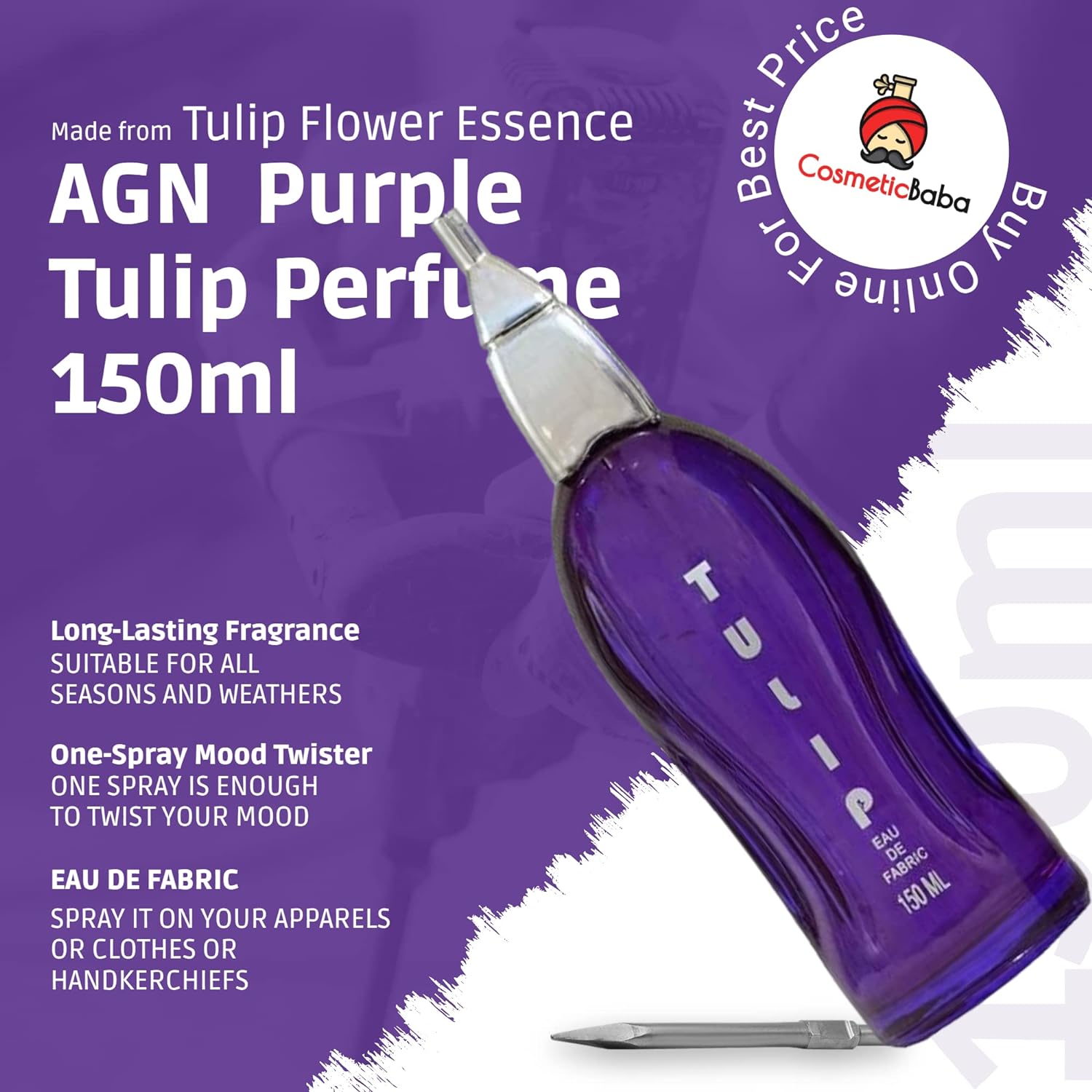 Affordable Beauty AGN Tulip Perfume - Long-Lasting Fragrance For Men, 150 ml 2025 at ShopCircuit