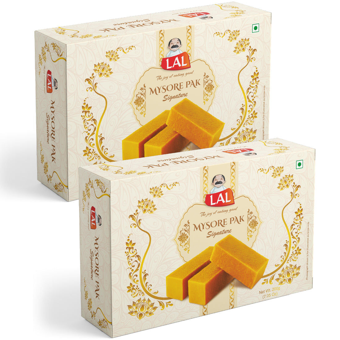 Lal Sweets Mysore Pak Signature, 200 gm - Pack of 2