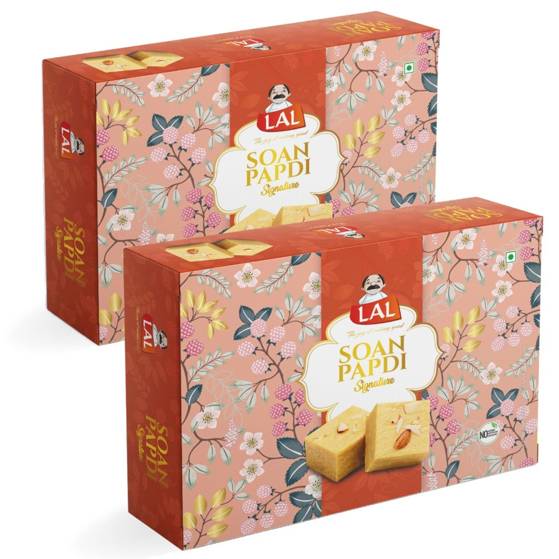 Lal Sweets Soan Papdi Premium, 400 gm - Pack of 2