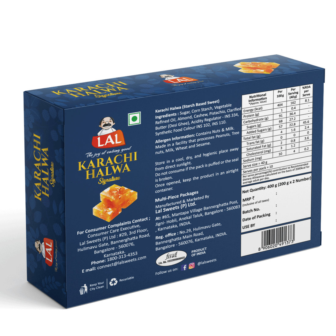 Lal Sweets Karachi Halwa, 400 gm