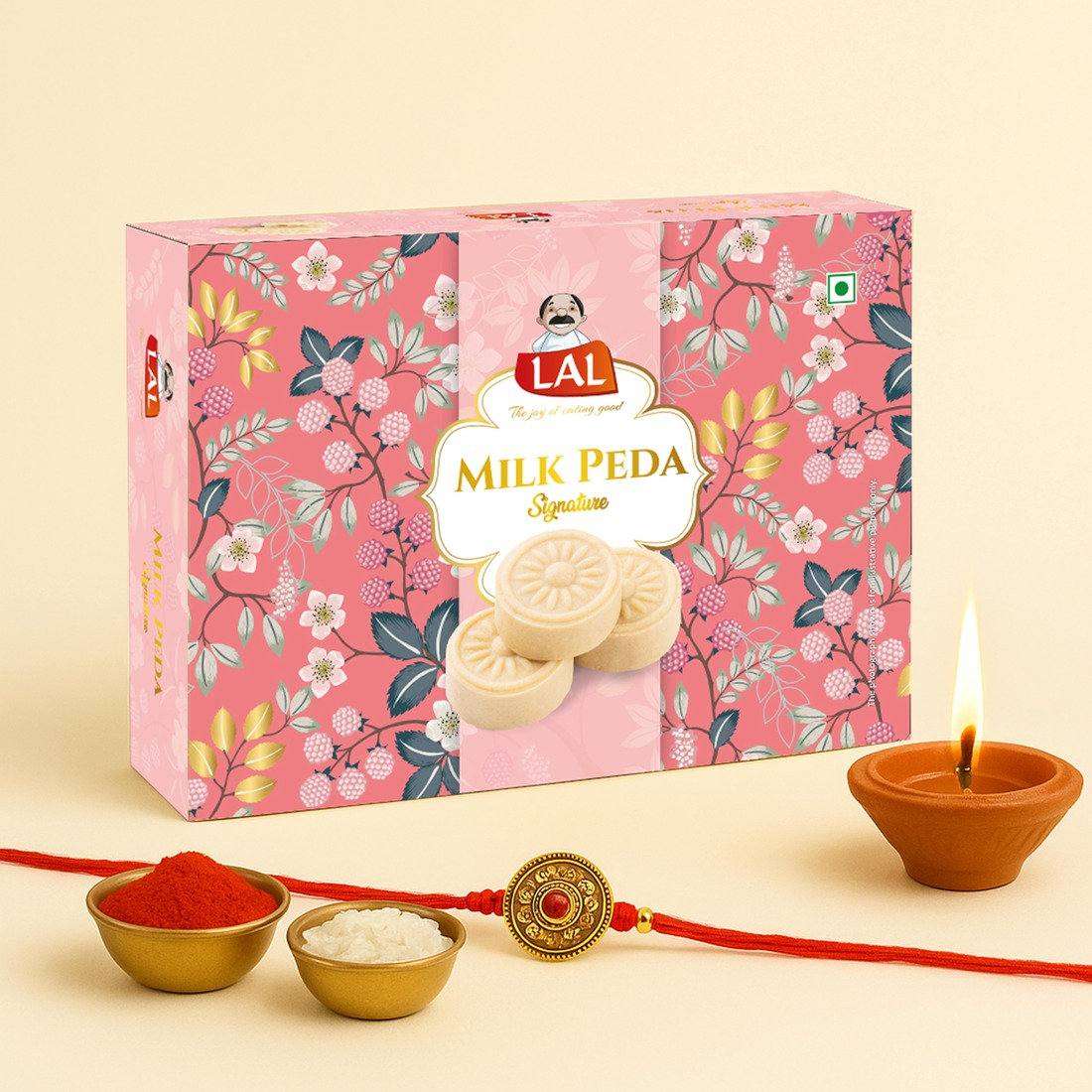 Lal Sweets Milk Peda, 400 gm