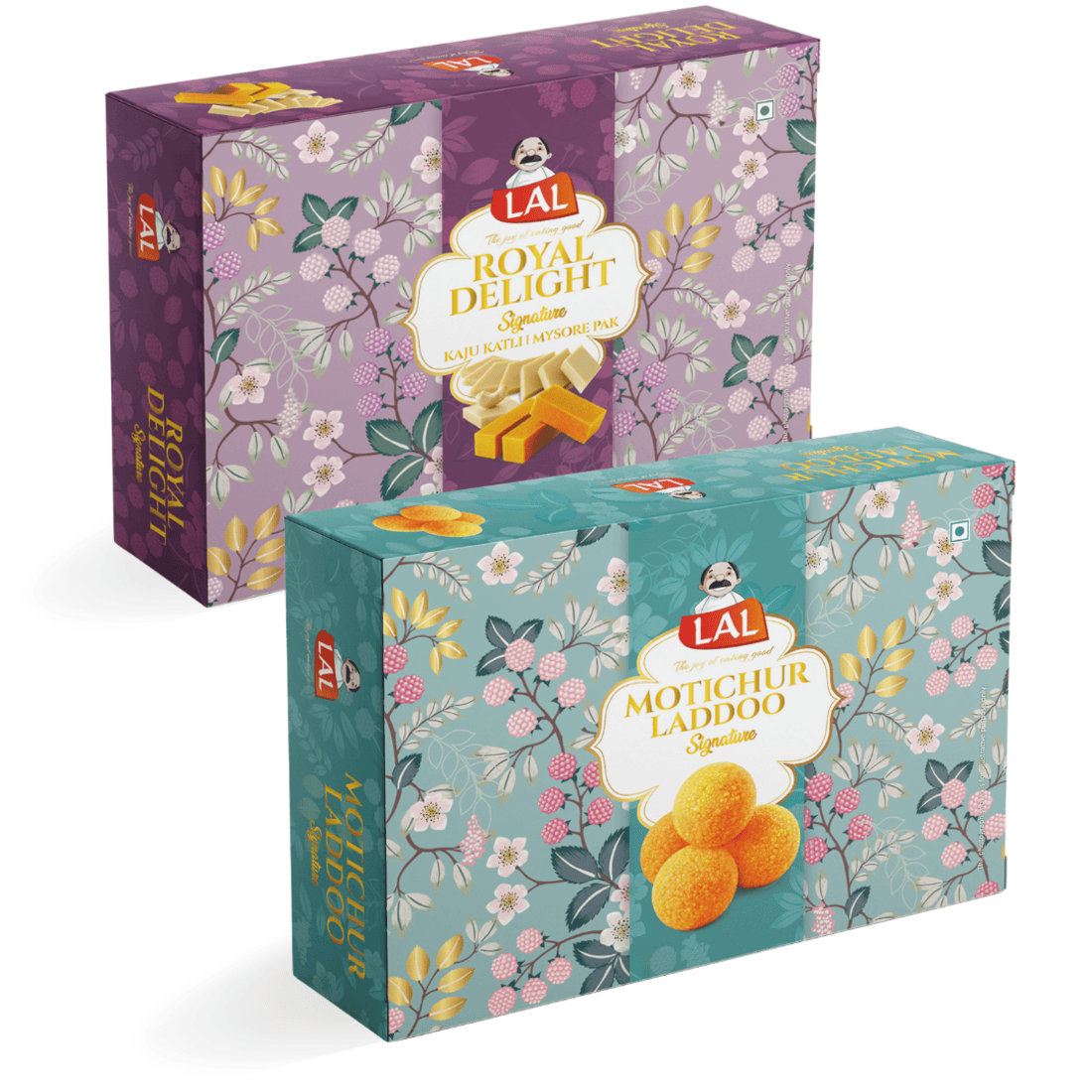 Lal Sweets  Royal Delight & Motichur Laddoo, 400 gm Each - Combo Pack