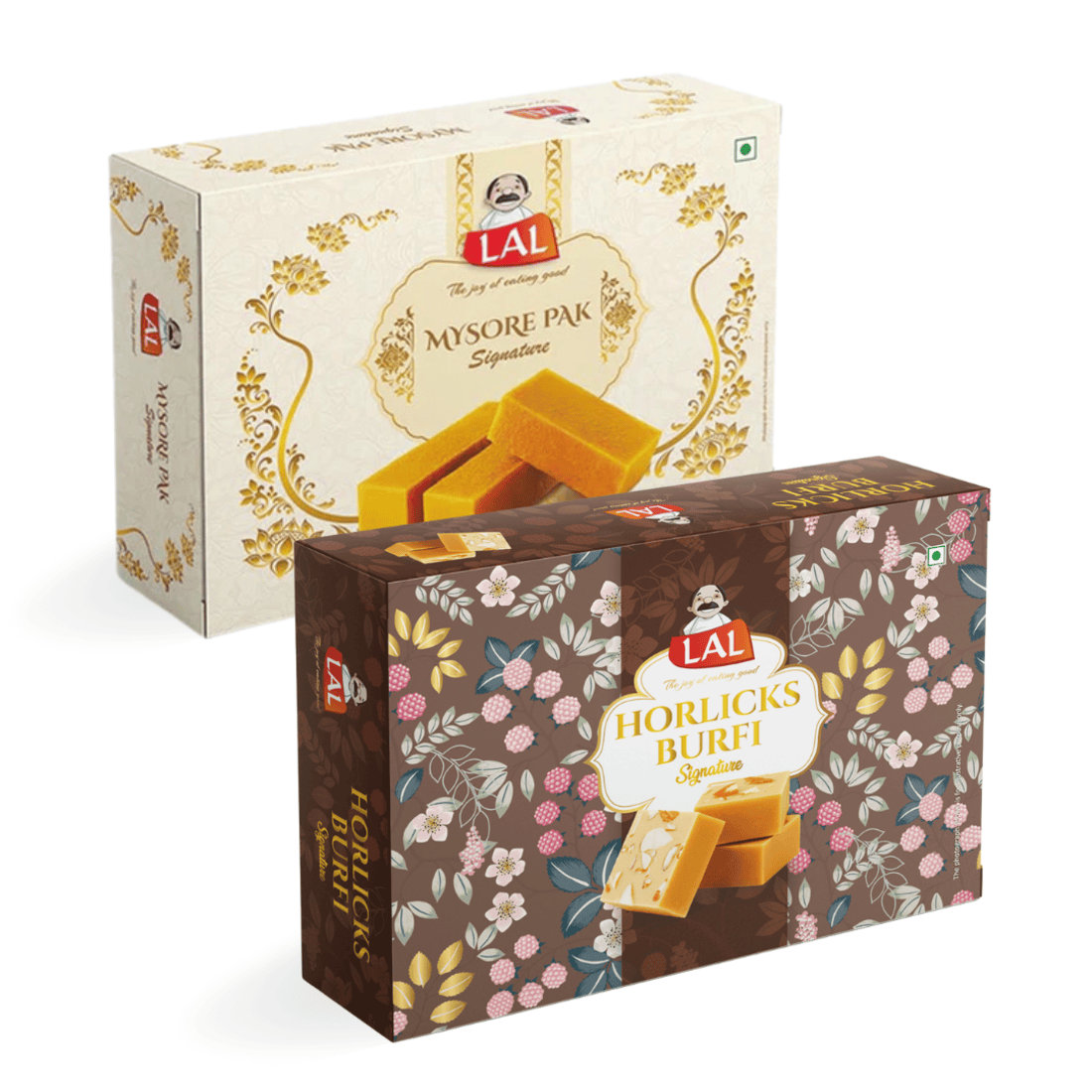 Lal Sweets  Mysore Pak & Horlicks Burfi, 400 gm Each - Combo Pack