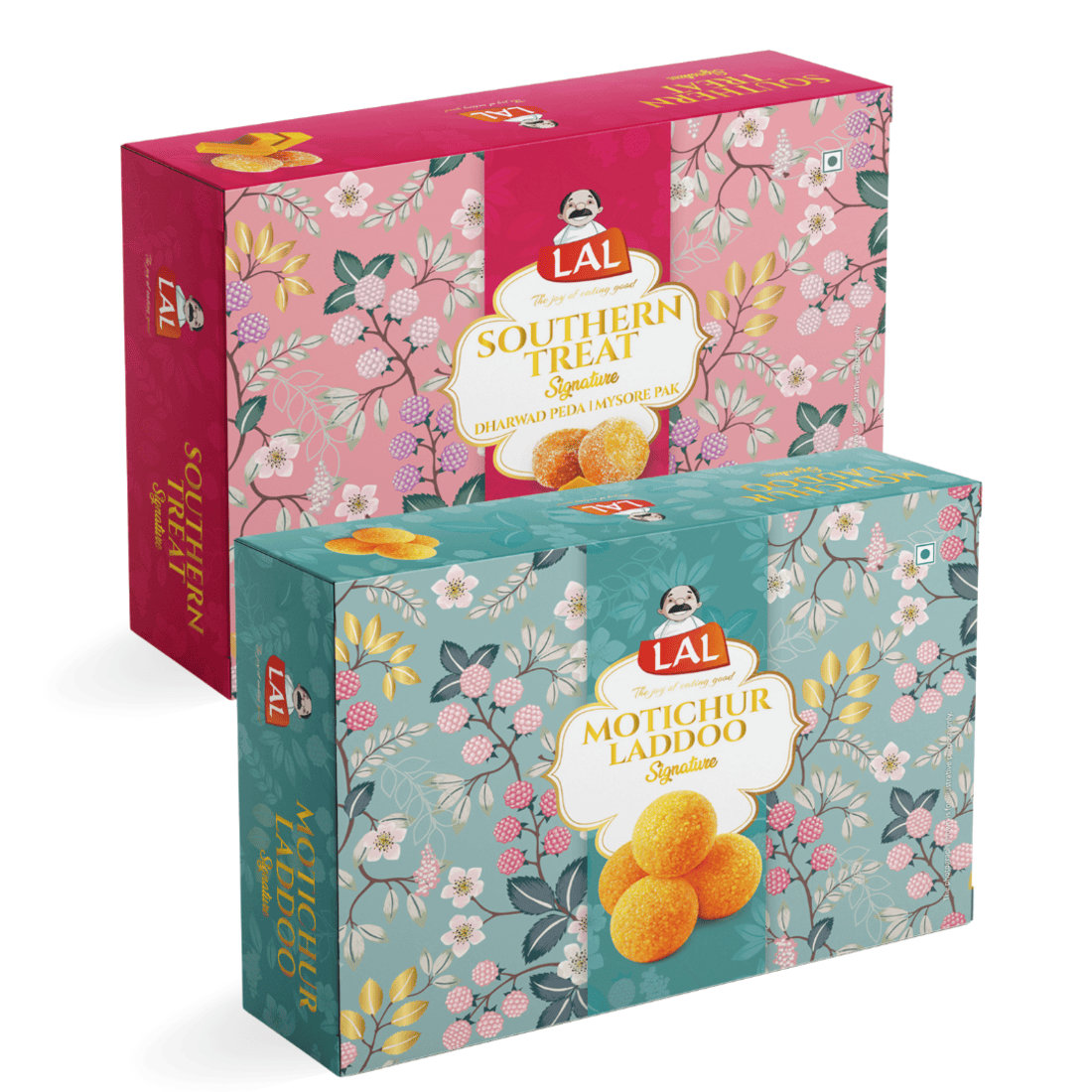 Lal Sweets  Southern Treat & Motichur Laddoo, 400 gm Each - Combo Pack