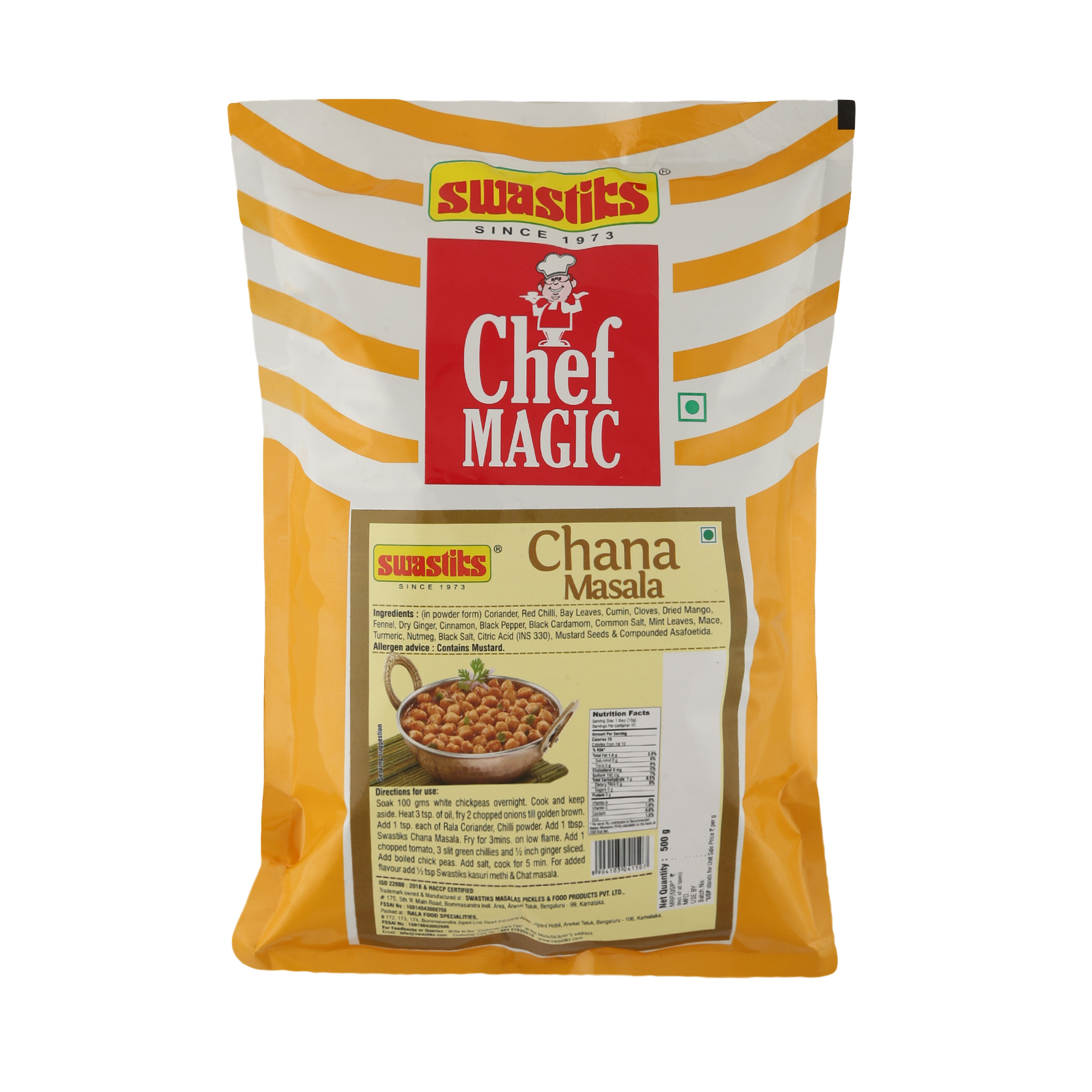 Swastiks Chana Masala, 500 gm