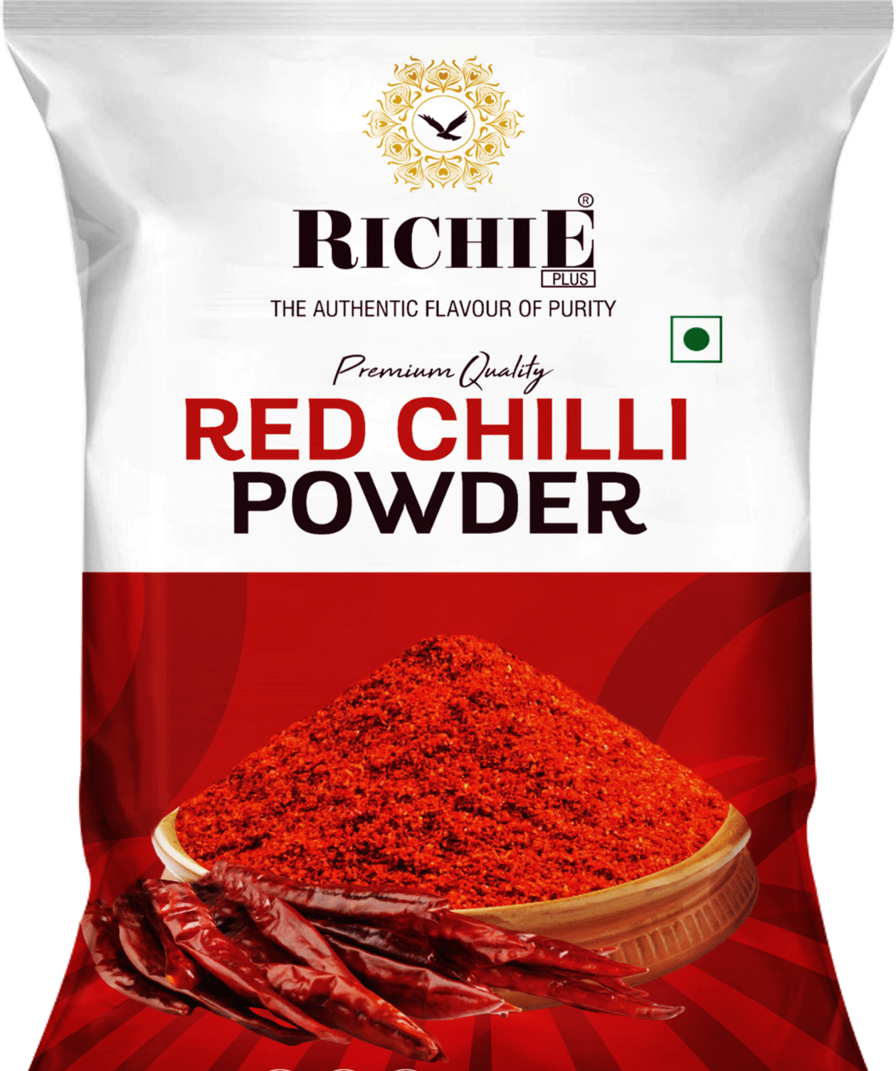 Richie Masala Lal Mirch Powder / Red Chilli Powder, 1 Kg Each - Pack of 2