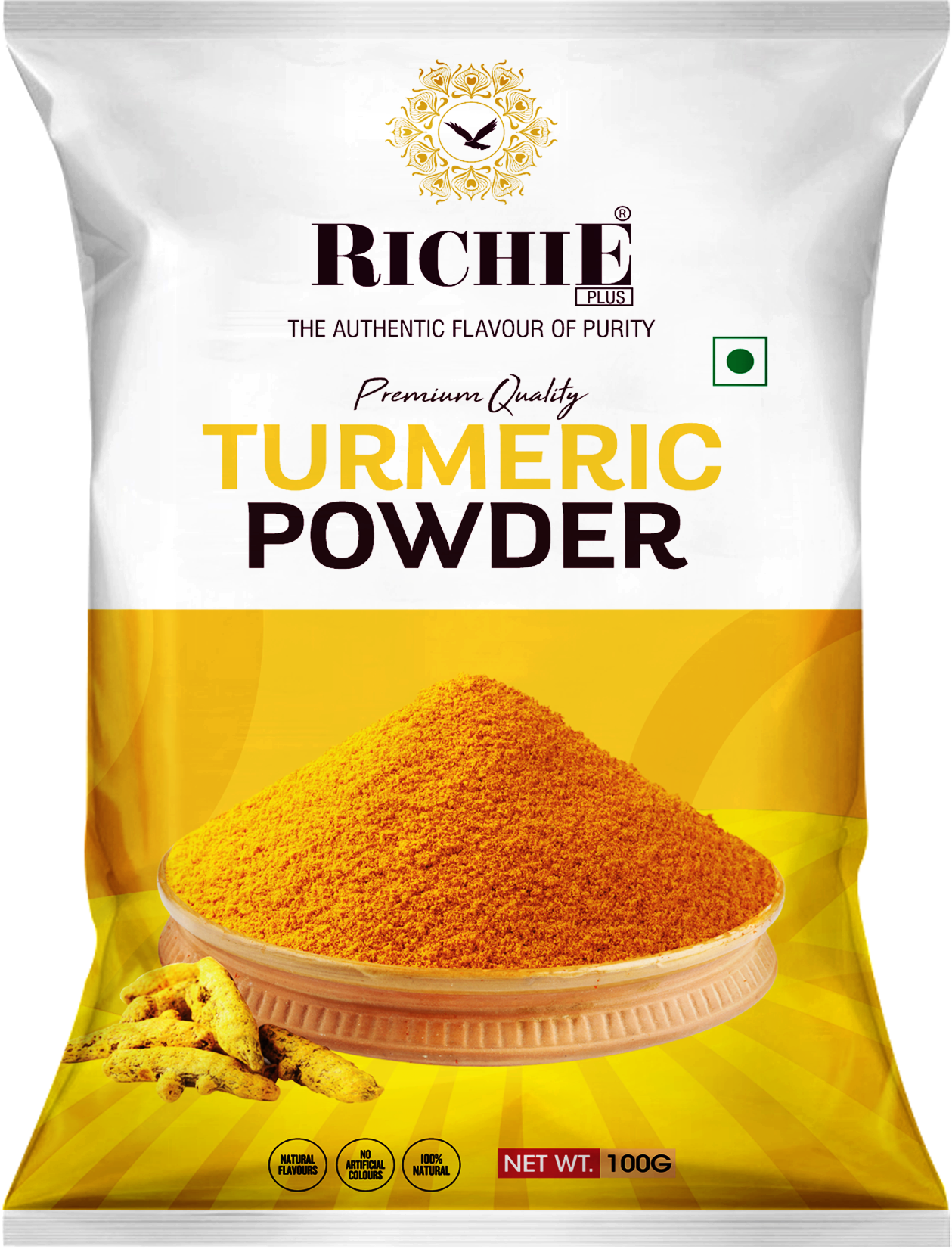 Richie Turmeric Powder, 100 gm - Pack of 5