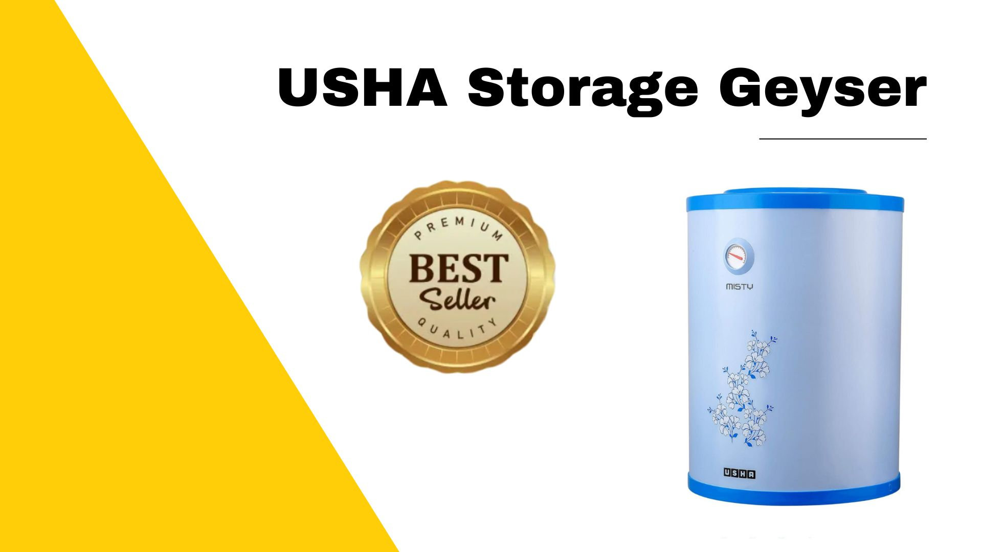 USHA Misty 10L Storage Geyser (Hibiscus Blue)