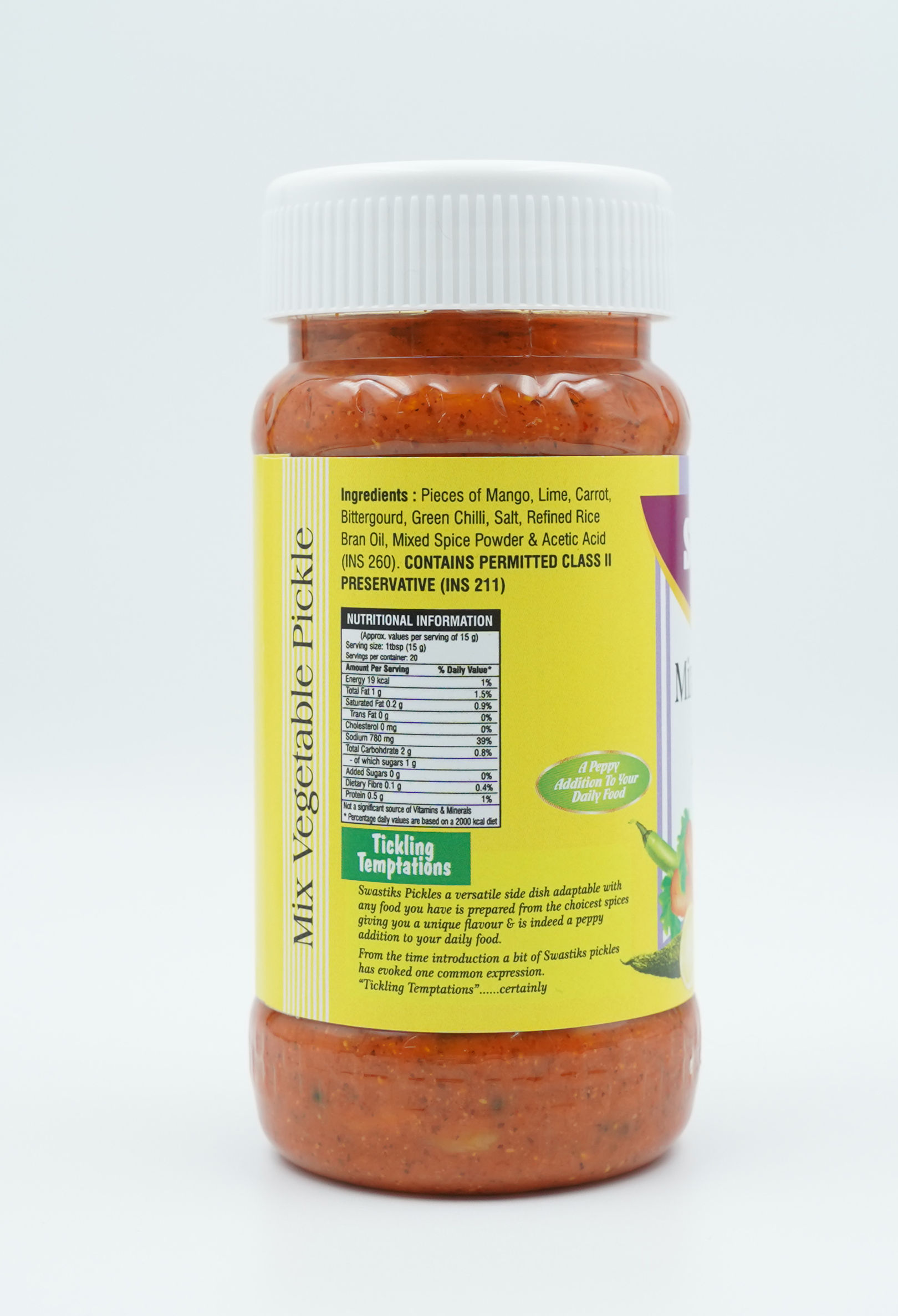 Swastiks Pickle - Mixed Vegetable, 300g Jar