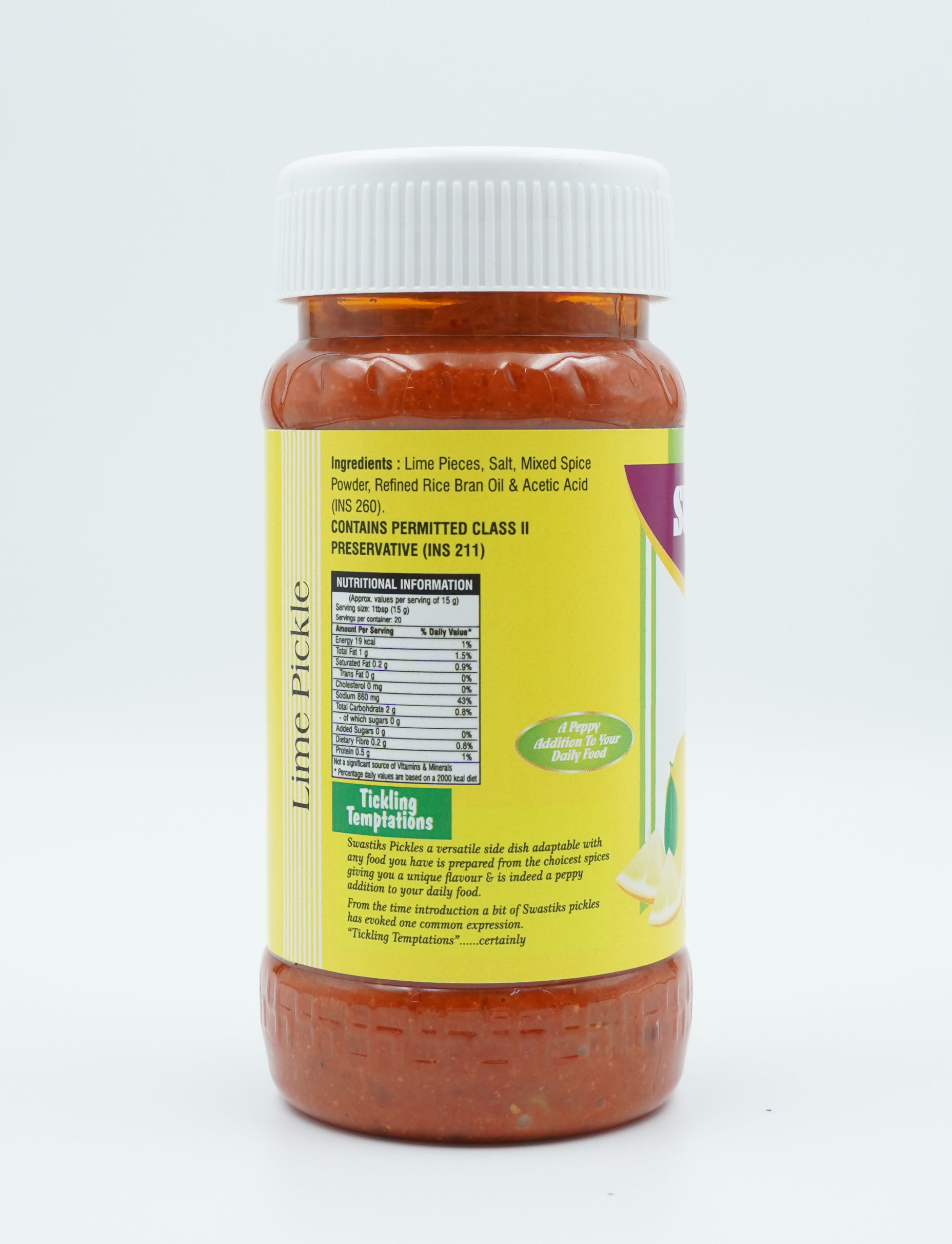 Swastiks Pickle - Lime, 300g Jar