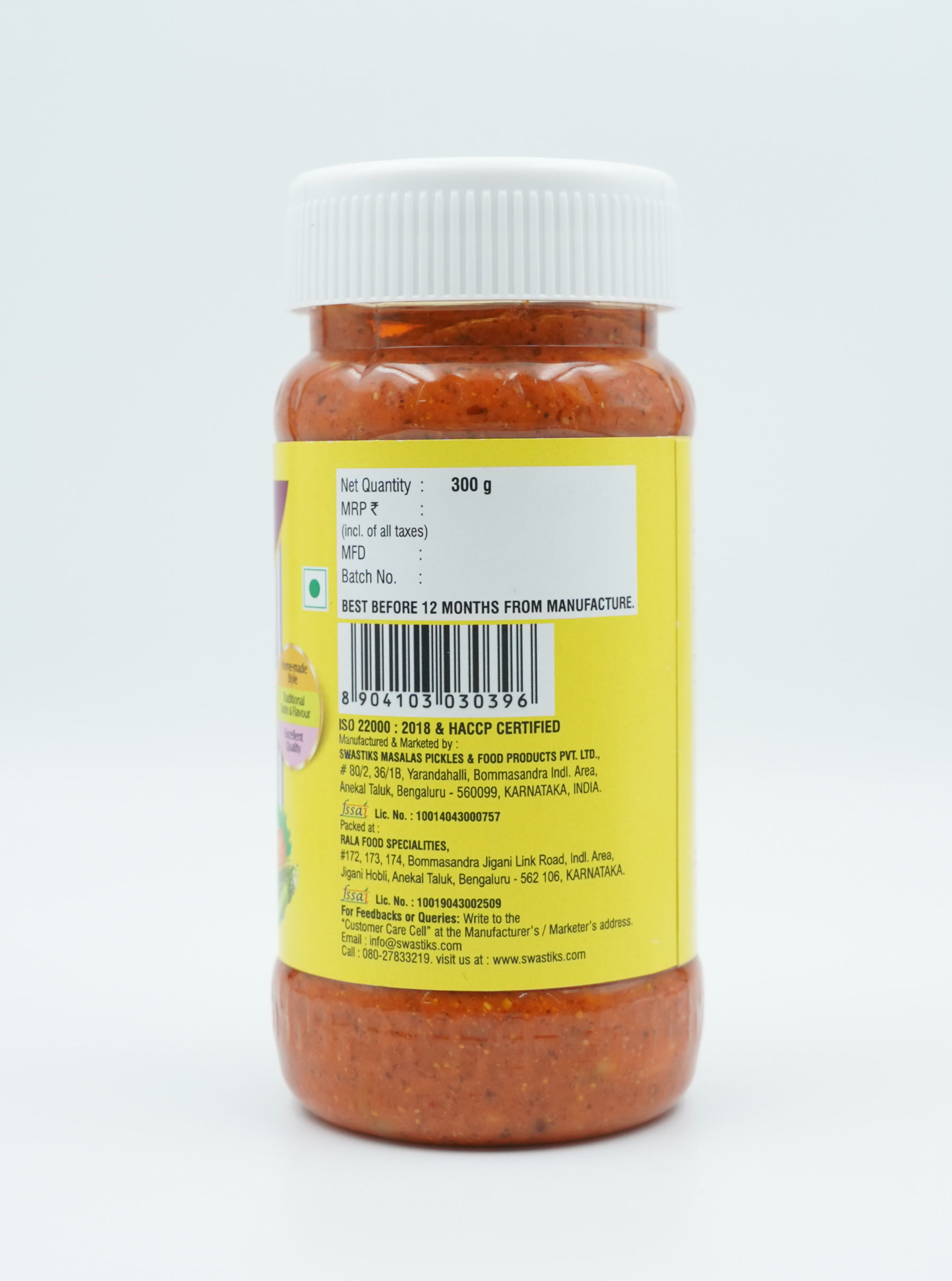 Swastiks Pickle - Mixed Vegetable, 300g Jar