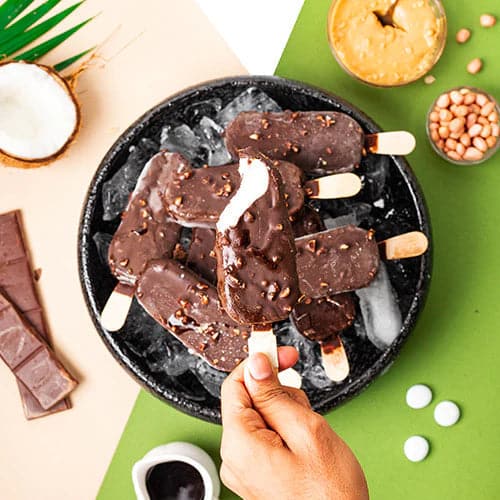 The Brooklyn Creamery Plant-Based Chocolate & Salted Peanut Butter Ice Cream Bar, 55 ml Each - Pack of, 4